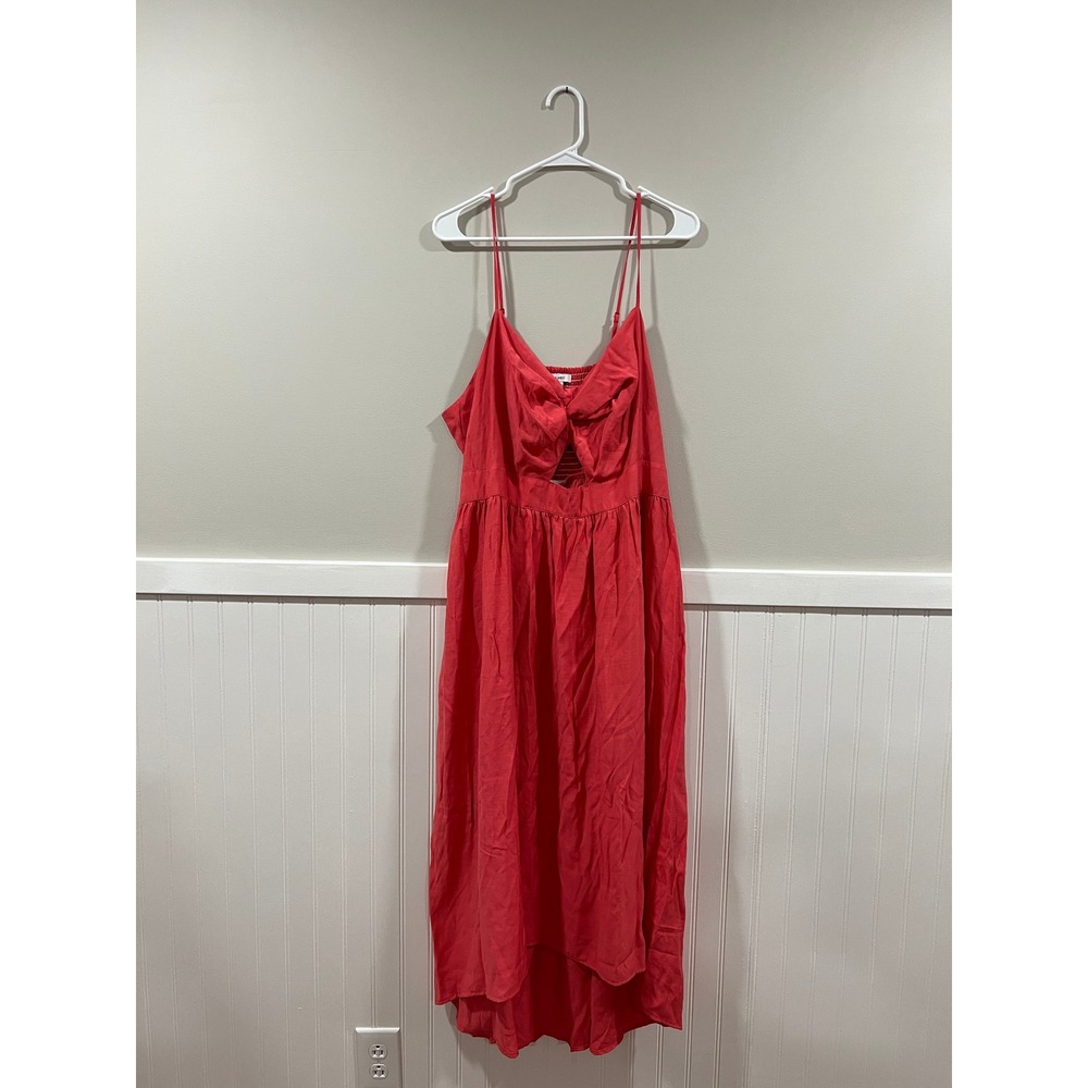 Nine‎ West Spaghetti Strap High-Low Dress Coral Dress Women Size 1X